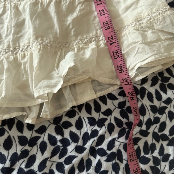 Reformation Off White Maeve Organic Cotton Embroidered Tie Sleeves Mini Dress 4 - Picture 15 of 16